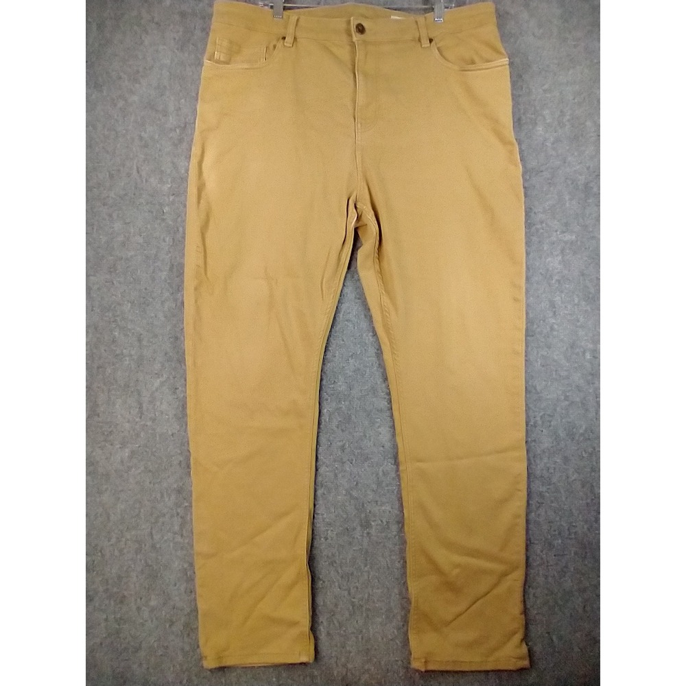 The Perfect Jean NYC Denkhaki Slim Thick Khaki Pants Mens 38x32 J09USTOB Stretch